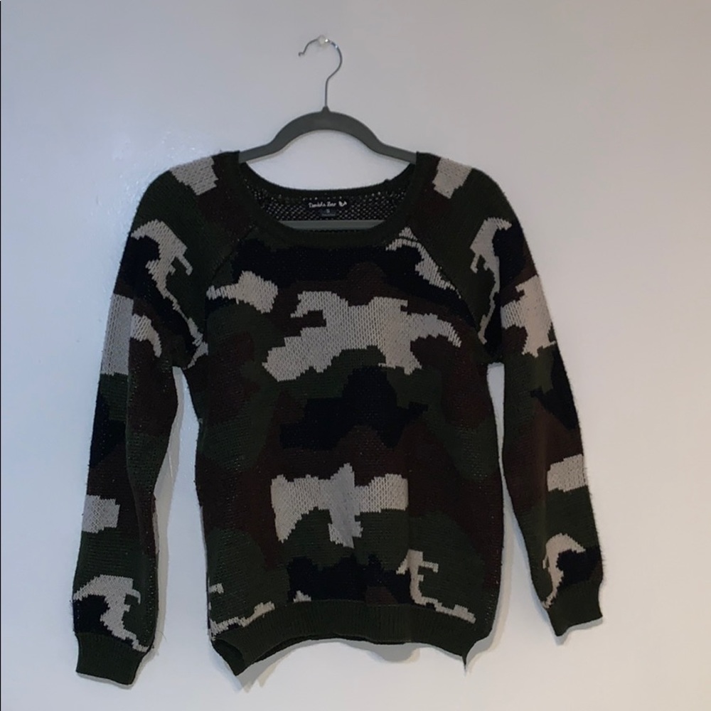 nastygal army sweater